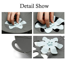 URMONA silicone lids set with heat resistance up to 464 F for cooking versatility.