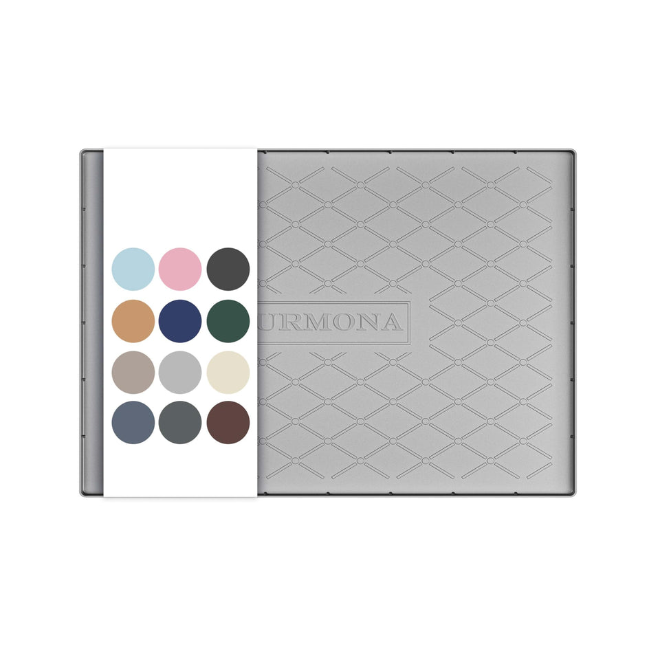 URMONA under-sink silicone mat protects cabinets from leaks and spills.