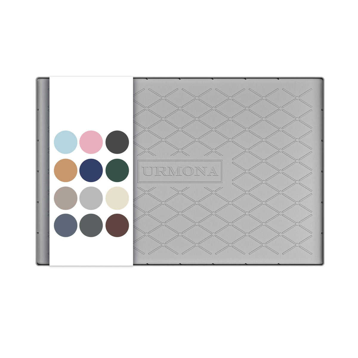 URMONA under-sink mat in light grey protects cabinets from leaks and spills.