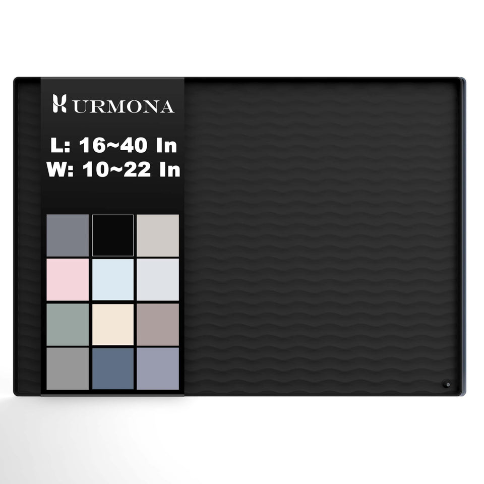 URMONA under-sink mat in waterproof silicone protecting cabinets and easing cleanup
