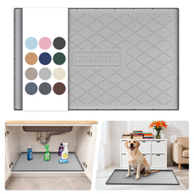 URMONA under-sink waterproof silicone mat protecting cabinet surfaces from leaks