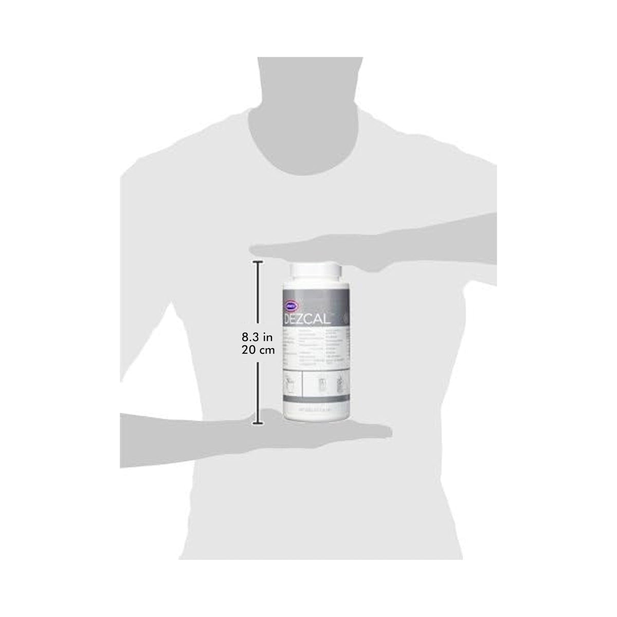 Urnex Dezcal in-use descaling on a coffee machine.