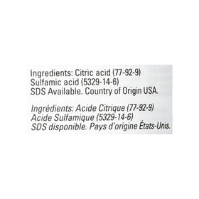 Urnex Dezcal powder dissolving in water for effective scale removal.