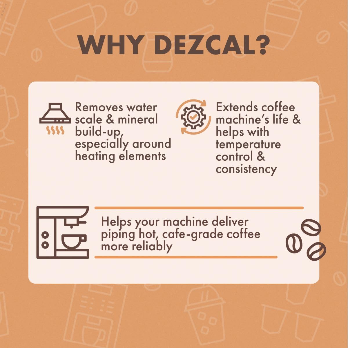 Pouring Urnex Dezcal into a Keurig to descale mineral deposits.
