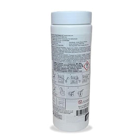 Urnex Rinza cleaning tablets used on a frother to remove milk residue safely