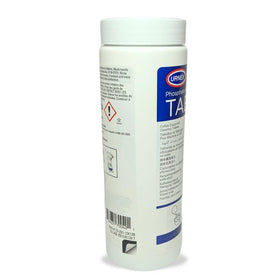 Urnex Tabz support back-flushing an espresso machine for thorough rinsing.