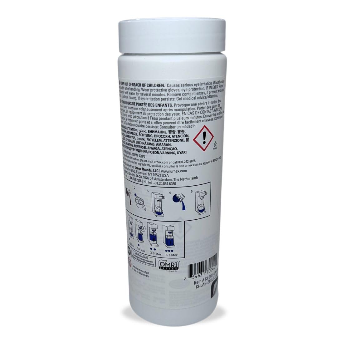 Urnex Tabz facilitate cleaning the server after brewing cycles.
