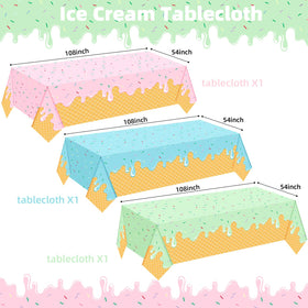 UROINEPA 3pc set shows colorful popsicle motifs for dessert stations and photos.