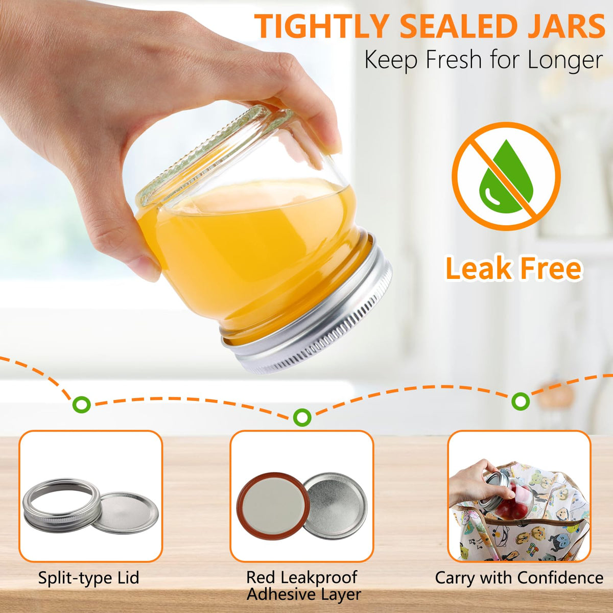 Clear UrSpeedtekLive glass jar showcases contents for quick identification