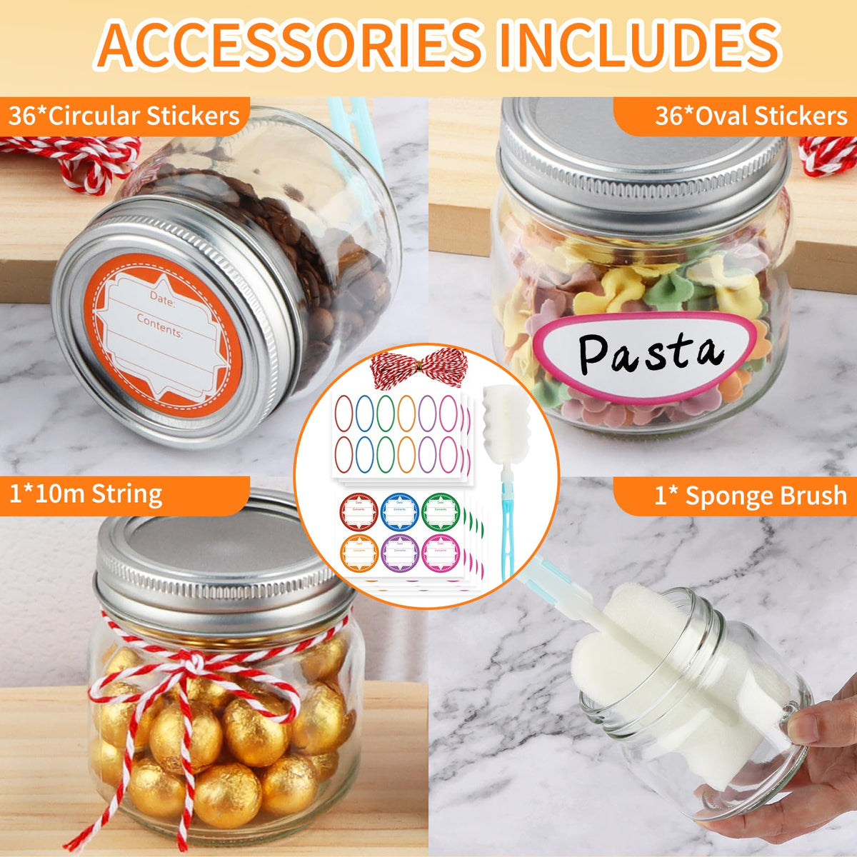 UrSpeedtekLive jars suitable for DIY candles and party favors