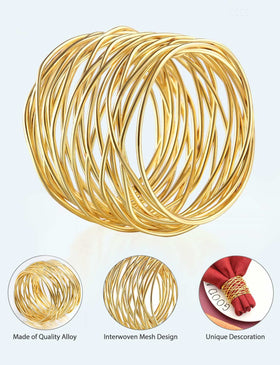 URWOOW napkin rings as chic dinner decor on the table