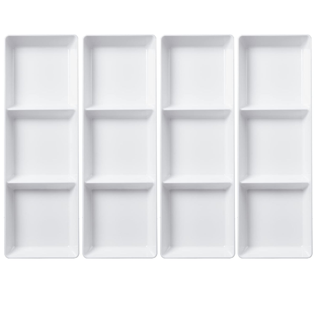 US Acrylic Avant White party tray adds a touch of elegance.