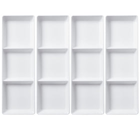 US Acrylic Avant White party tray adds a touch of elegance.