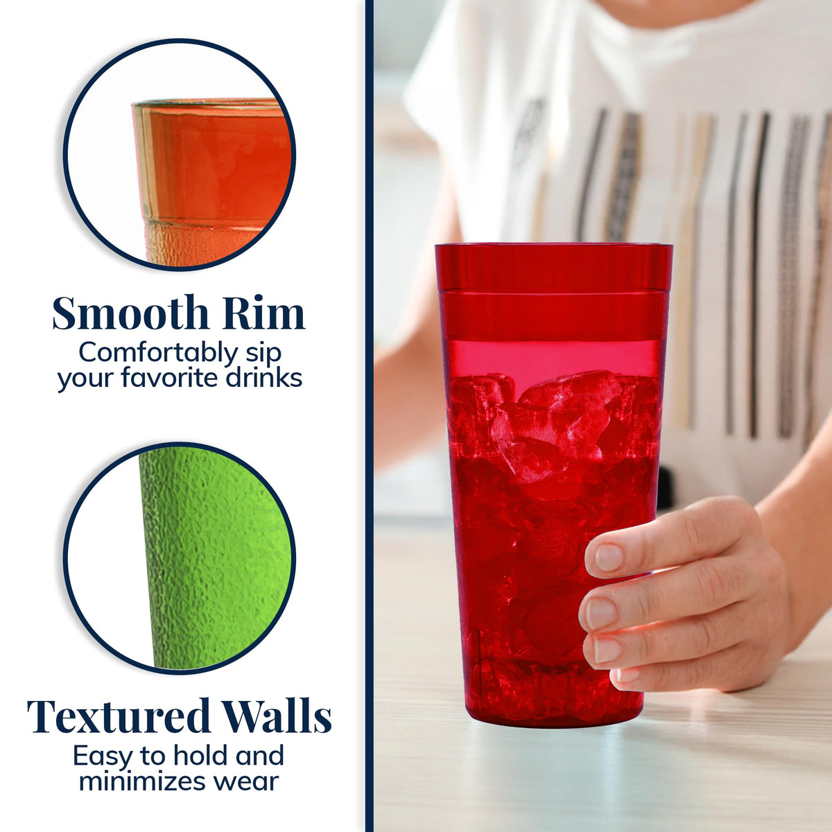 US Acrylic Café 32oz orange tumbler outdoor ready and practical