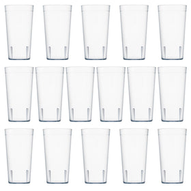 US Acrylic Cafe tumblers 20oz clear durable plastic; reliable daily use.