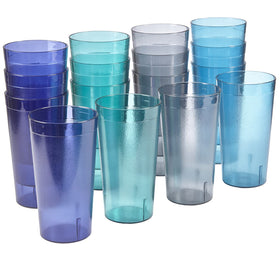 US Acrylic cafe tumblers coastal colors 20oz for versatile indoor or outdoor use