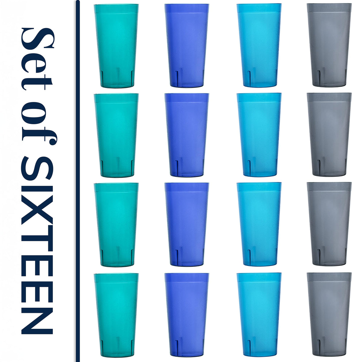 US Acrylic cafe tumblers made in USA for restaurant-style durability