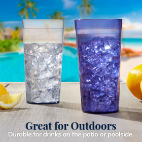US Acrylic cafe tumblers top-rack dishwasher safe for quick cleanup