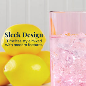 Home bar centerpiece with US Acrylic glasses for casual cocktails.