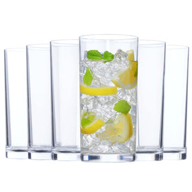 US Acrylic classic clear 16oz glasses for everyday use and stacking.