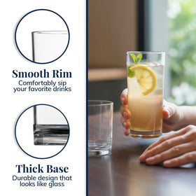 Thick base on US Acrylic Classic Clear glass for stability