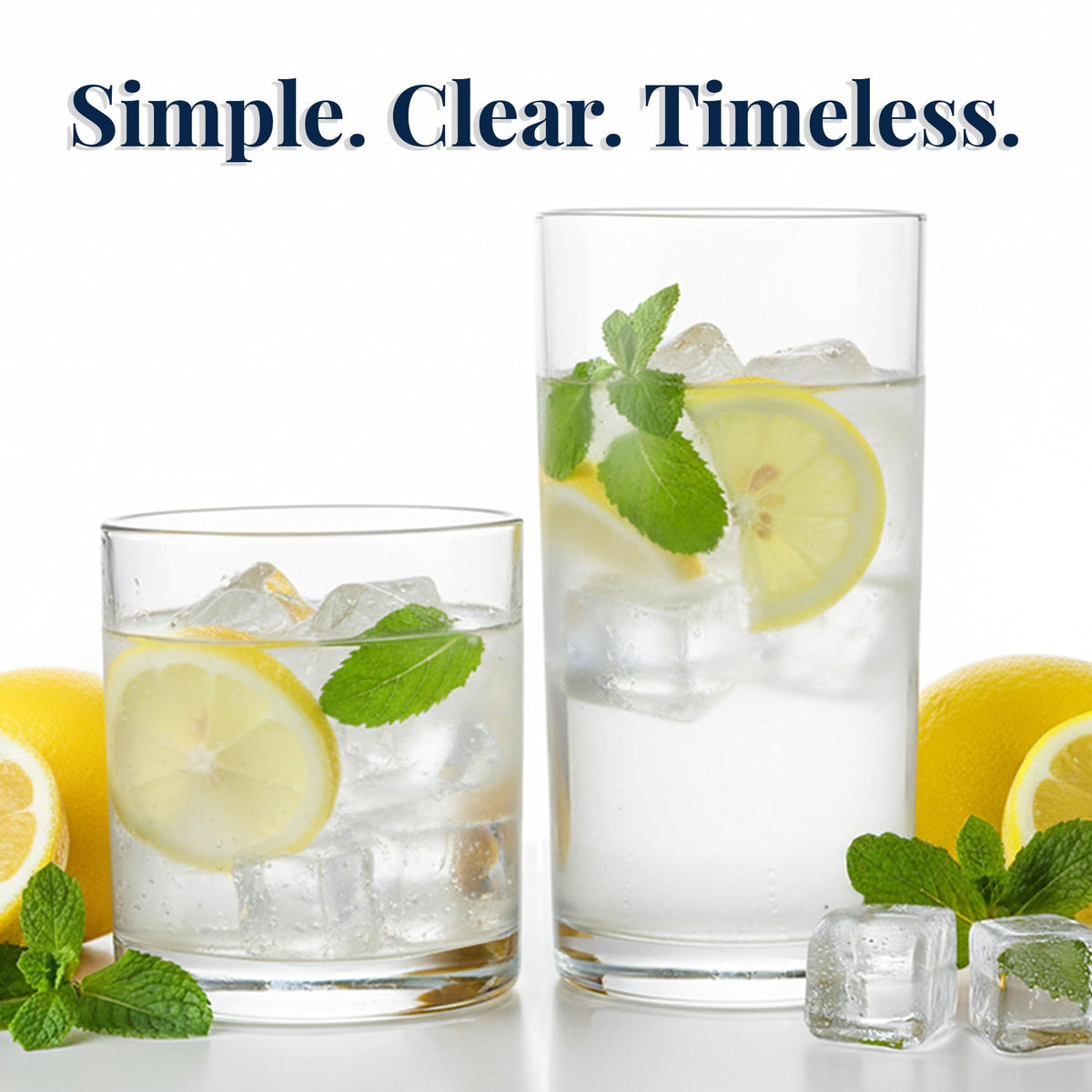 US Acrylic Classic Clear glass ideal for wedding registries and home bars