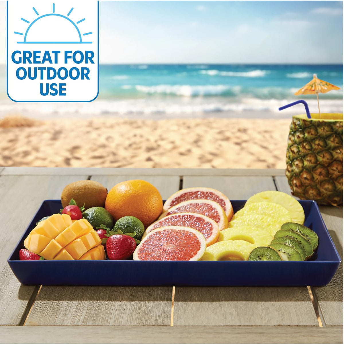 US Acrylic coastal trays lightweight and easy to carry during gatherings