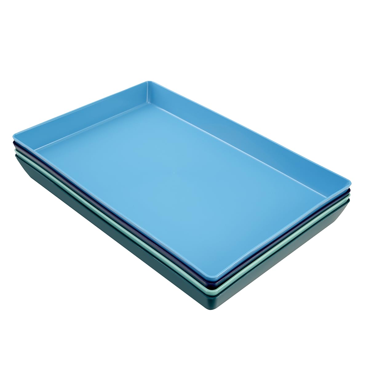 US Acrylic coastal trays set of four ideal for versatile serving across courses