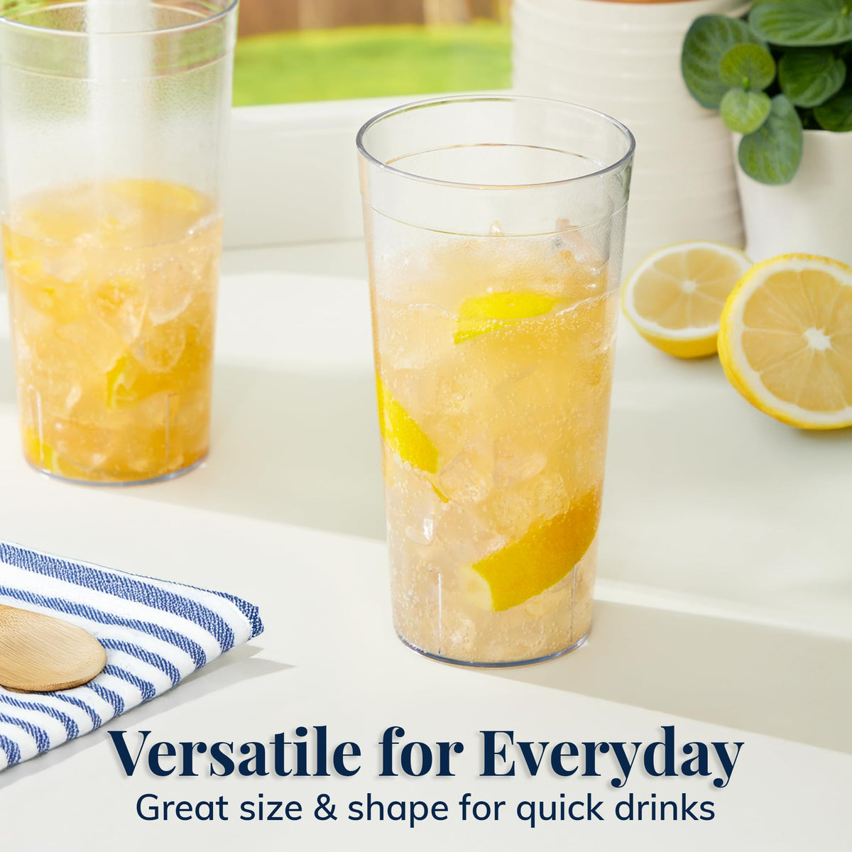US Acrylic dishwasher-safe tumblers 32oz for easy cleanup