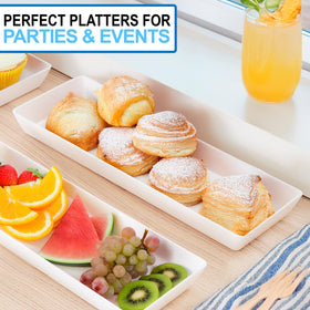 US Acrylic unbreakable trays ideal for outdoor gatherings and poolside service