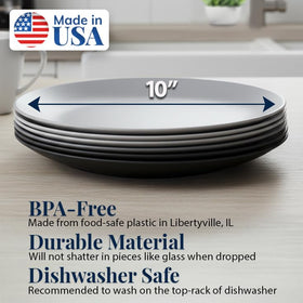 US Acrylic Everest plate stacked to save cabinet space