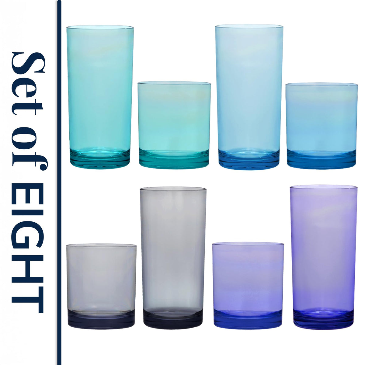 US Acrylic Classic made in USA durable BPA-free plastic drinkware.