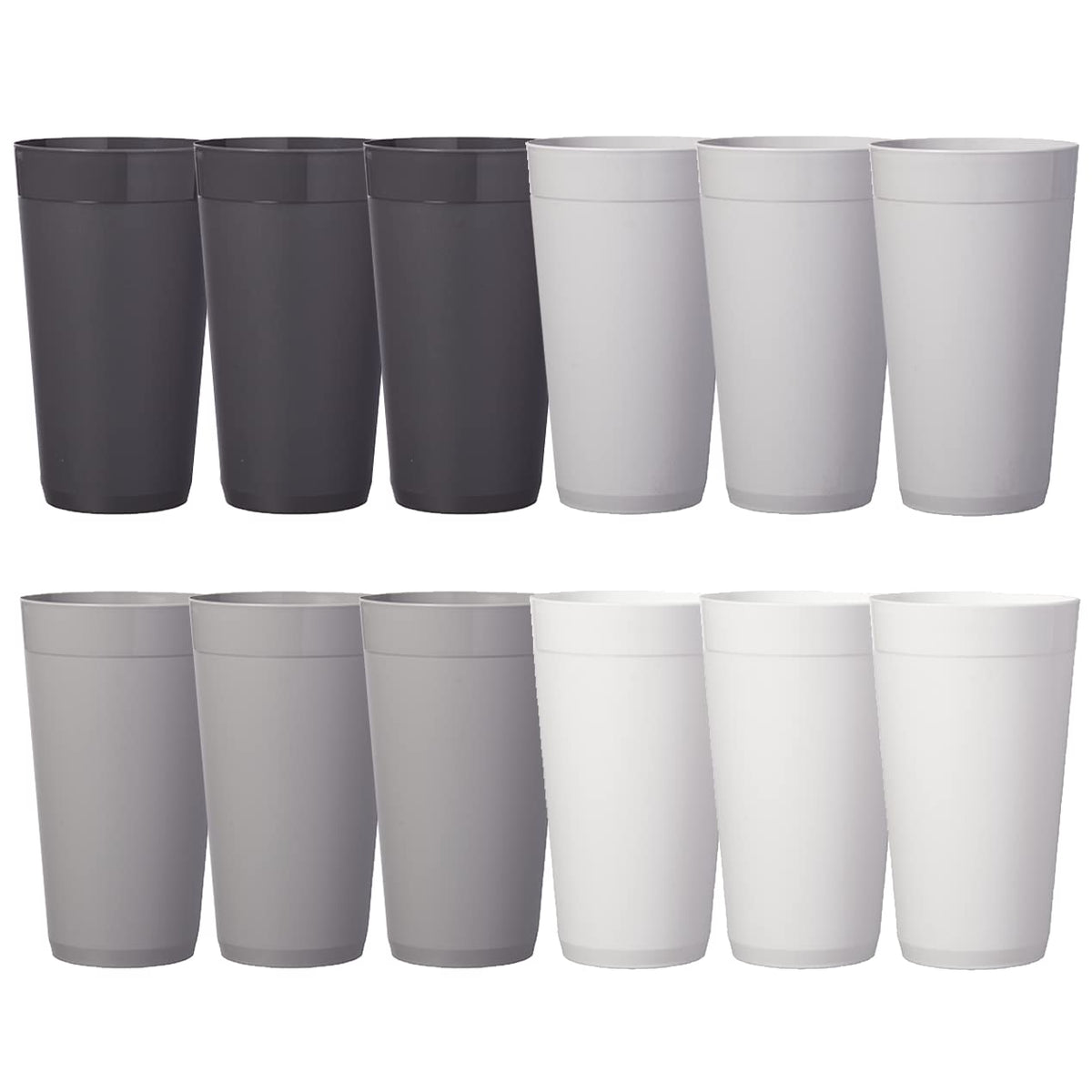 US Acrylic Newport 20oz tumbler in grey stone, stackable for space-saving storage