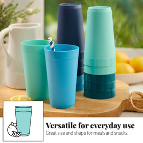 US Acrylic Newport 20oz tumbler in seafoam green, ideal for outdoor meals