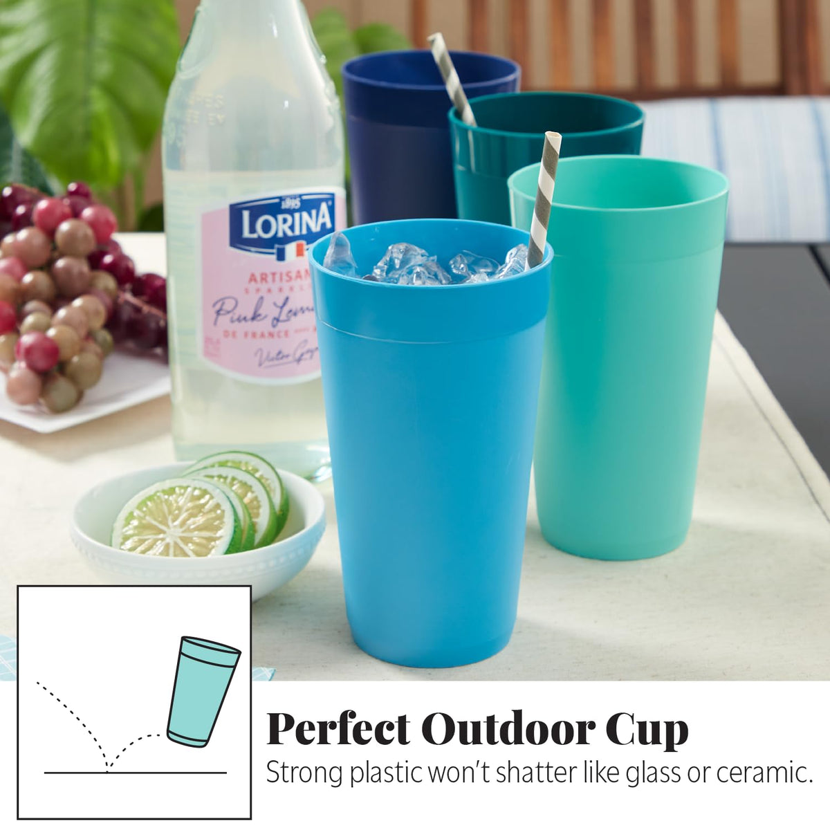 US Acrylic Newport 20oz tumbler stackable design for easy storage