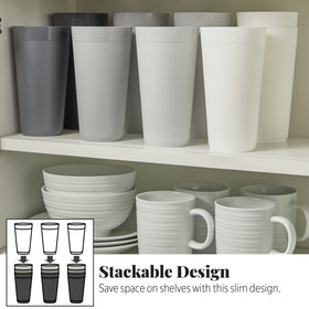 US Acrylic Newport 32oz tumbler grey dishwasher-safe top rack
