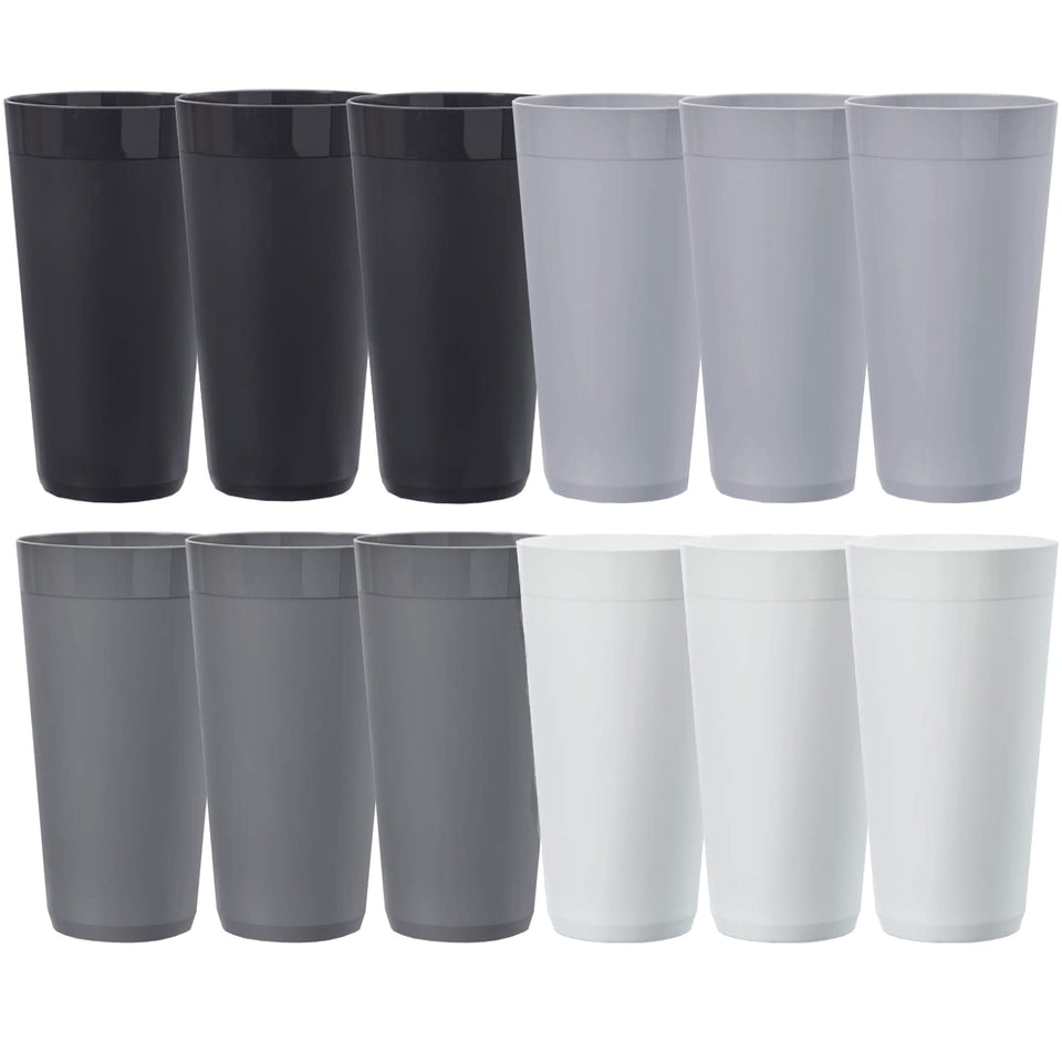 US Acrylic Newport 32oz tumbler grey top edge for smooth sipping