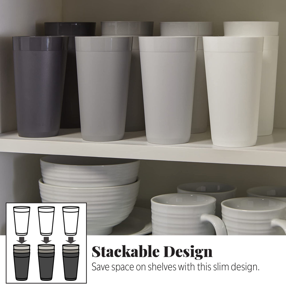 Shatter-resistant US Acrylic Newport tumbler for confident entertaining
