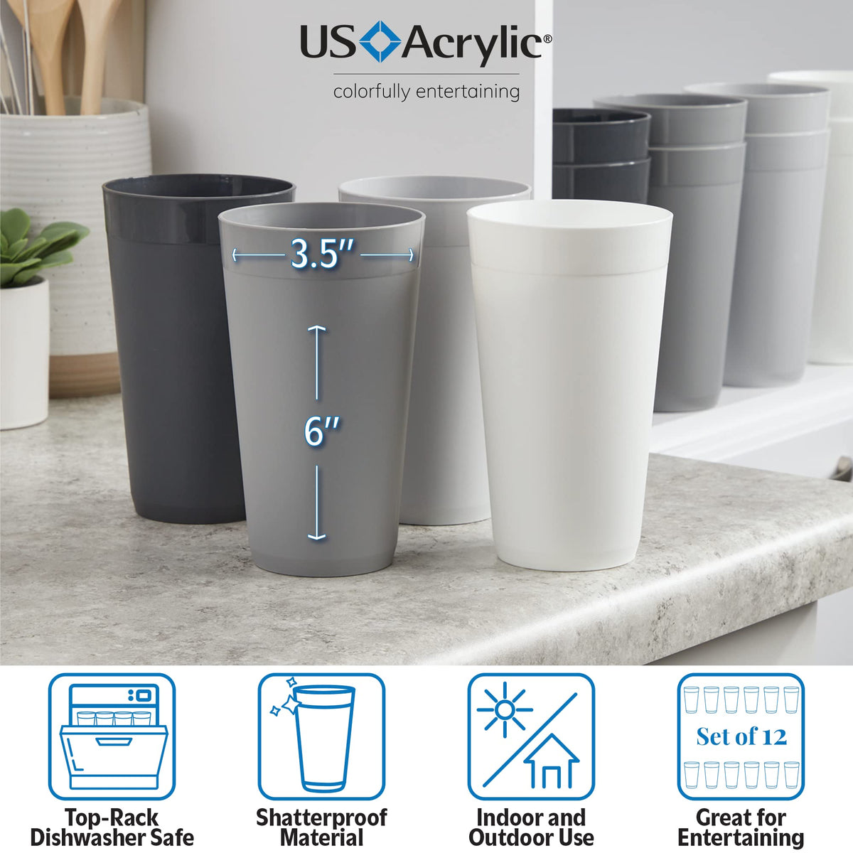 US Acrylic Newport unbreakable plastic tumbler for everyday durability