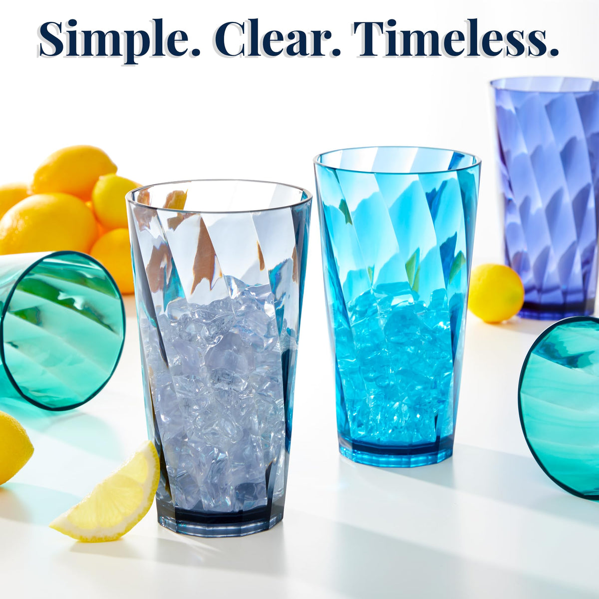 US Acrylic Optix 20oz dishwasher-safe top-rack glass for quick cleaning