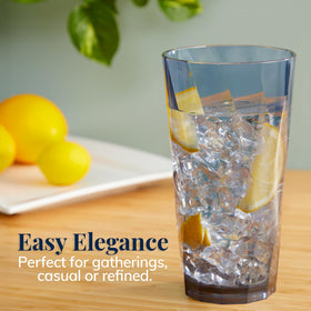 US Acrylic Optix 20oz thick-base glass with glass-like presence