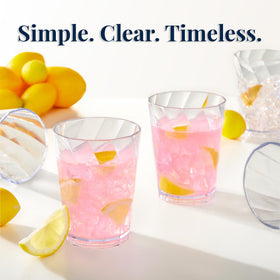 US Acrylic Optix top-rack dishwasher safe glass for easy cleaning.
