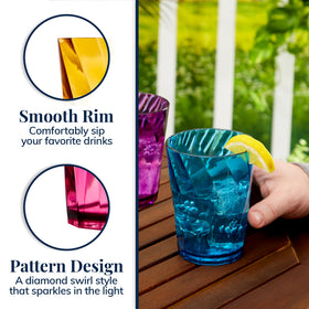 US Acrylic Optix 14oz cups are top-rack dishwasher safe for effortless cleanup.