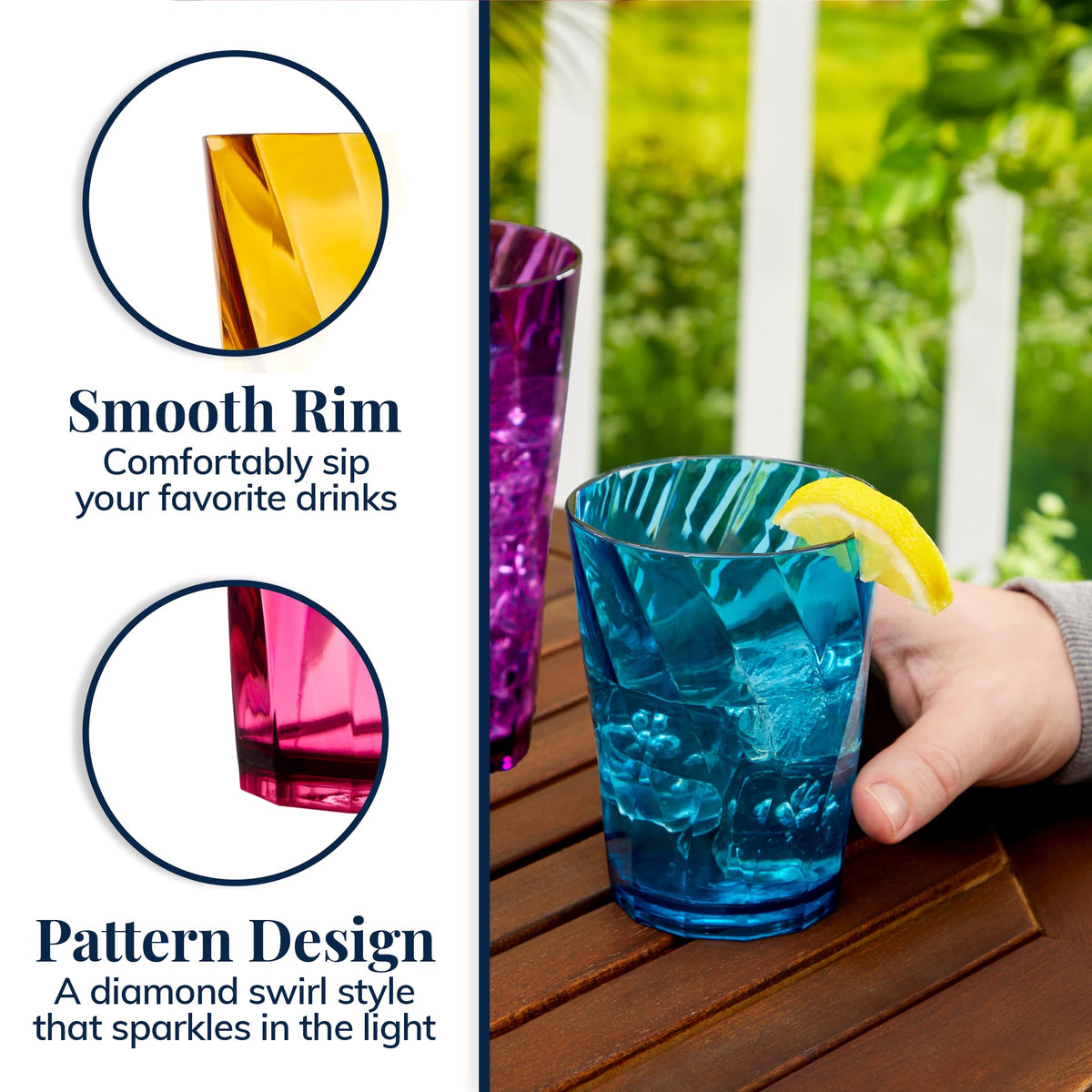 US Acrylic Optix jewel-tone colors elevate any occasion.
