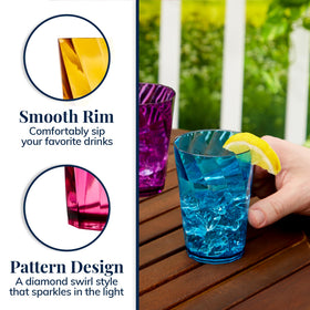 US Acrylic Optix Mini smooth top edge for comfy sipping at breakfast and brunch.
