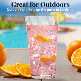 US Acrylic Optix 20oz cups designed for dorm rooms and small spaces