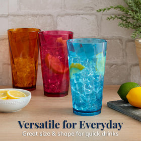US Acrylic Optix smooth top edge for comfortable sipping