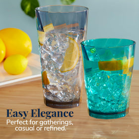 US Acrylic Optix smooth top edge enhances sipping comfort