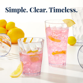 US Acrylic Optix thick-base 20oz glass for durable entertaining.
