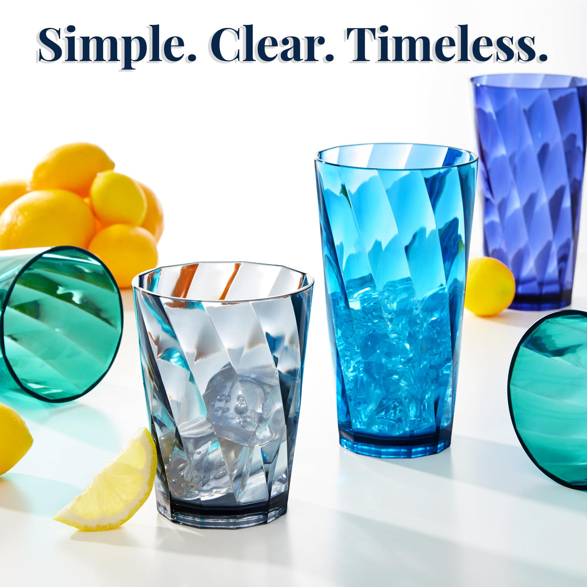 US Acrylic Optix thick base provides glass like heft and stability